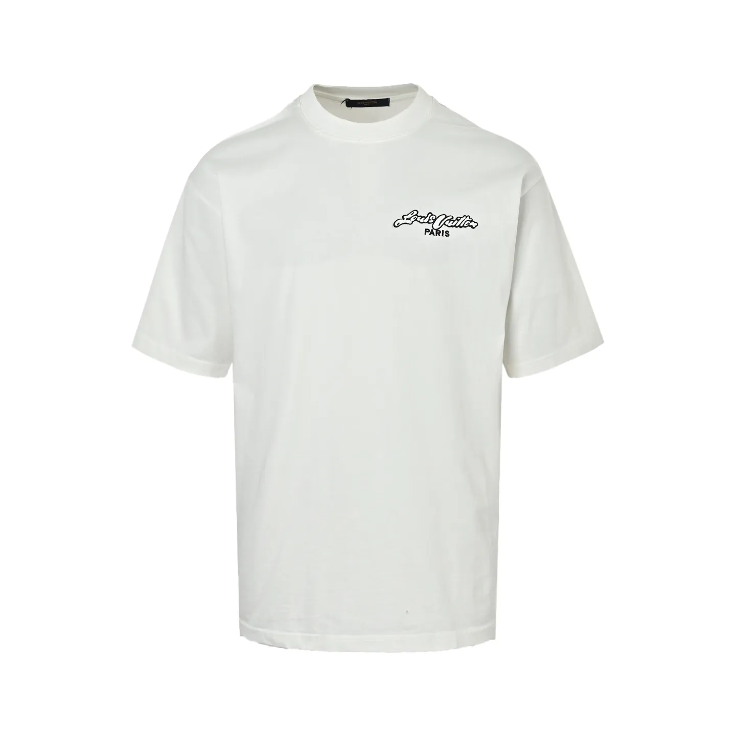 Louis Vuitton/Louis Vuitton heavy duty frayed embroidered patch embroidered short sleeves